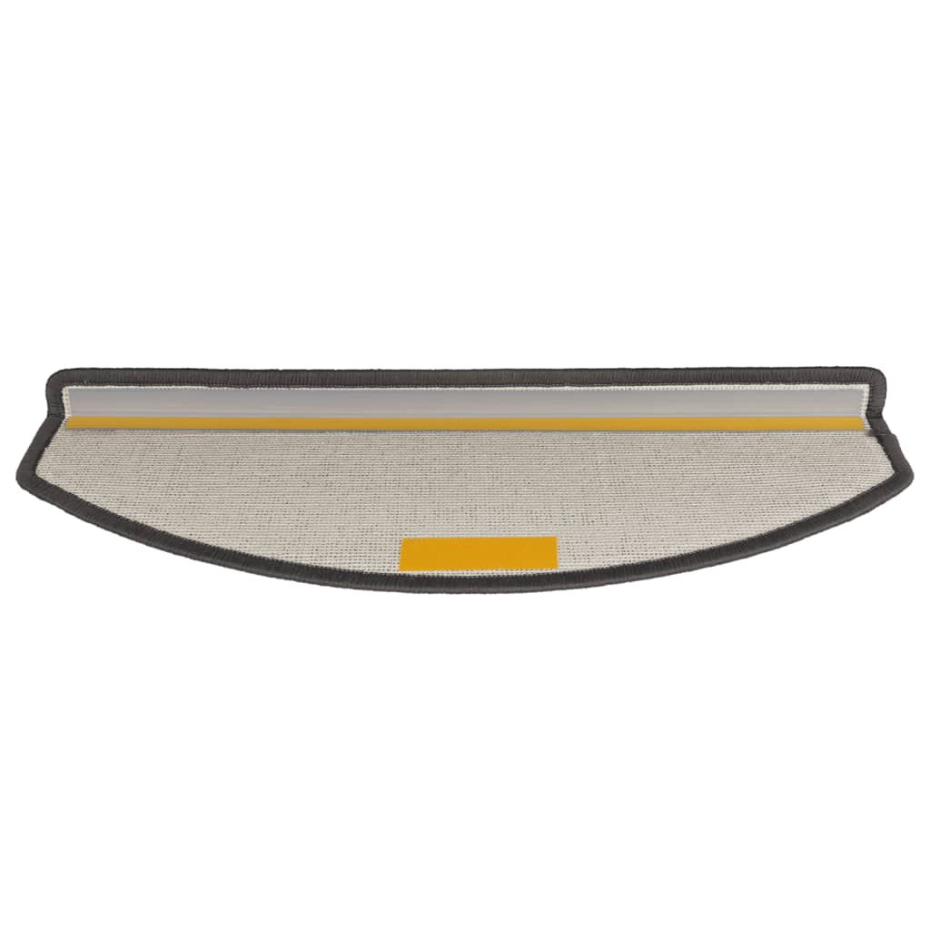 vidaXL Tappetini per scale 15 pz 65x24x4 cm Grigio scuro Semicircolari Grandi - Image 5 of 9
