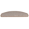 vidaXL Tappetini per scale 15 pz 65x24x4 cm Marrone chiaro Semicircolari Grandi - Image 4 of 9