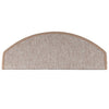 vidaXL Tappetini per scale 15 pz 65x24x4 cm Marrone chiaro Semicircolari Grandi - Image 6 of 9