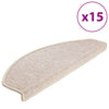 vidaXL Tappetini per scale 15 pz 65x24x4 cm tortora semicircolari grandi - Image 2 of 9