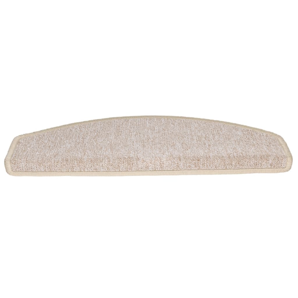 vidaXL Tappetini per scale 15 pz 65x24x4 cm tortora semicircolari grandi - Image 4 of 9