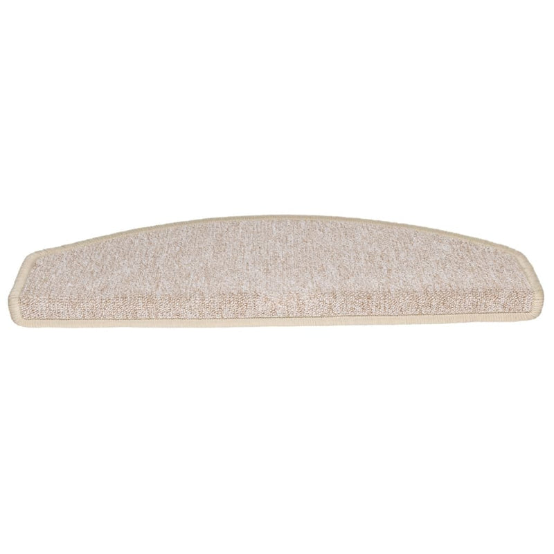 vidaXL Tappetini per scale 15 pz 65x24x4 cm tortora semicircolari grandi - Image 4 of 9