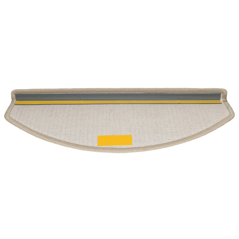 vidaXL Tappetini per scale 15 pz 65x24x4 cm tortora semicircolari grandi - Image 5 of 9