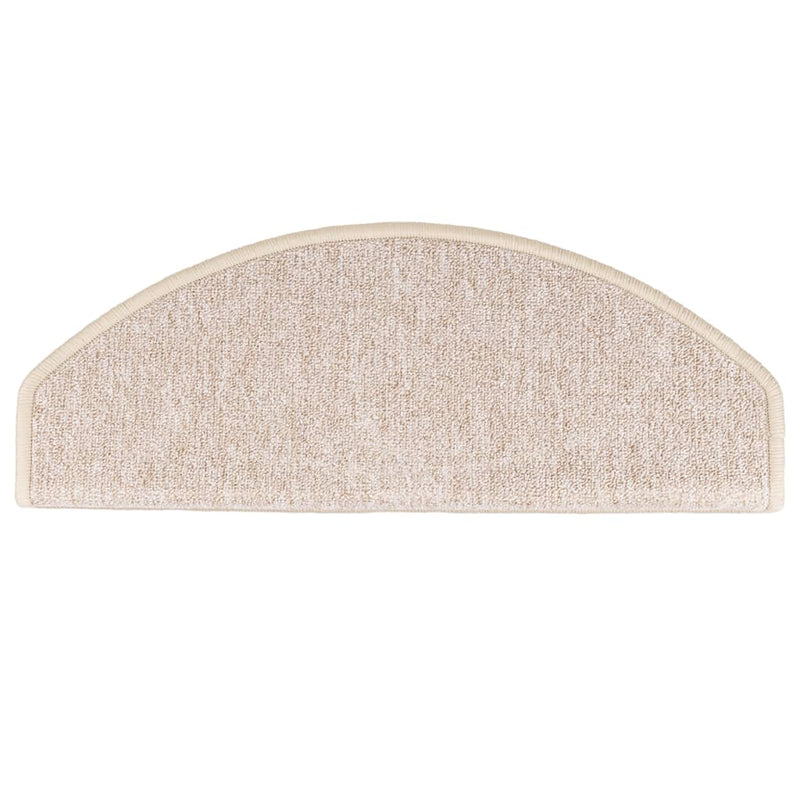 vidaXL Tappetini per scale 15 pz 65x24x4 cm tortora semicircolari grandi - Image 6 of 9