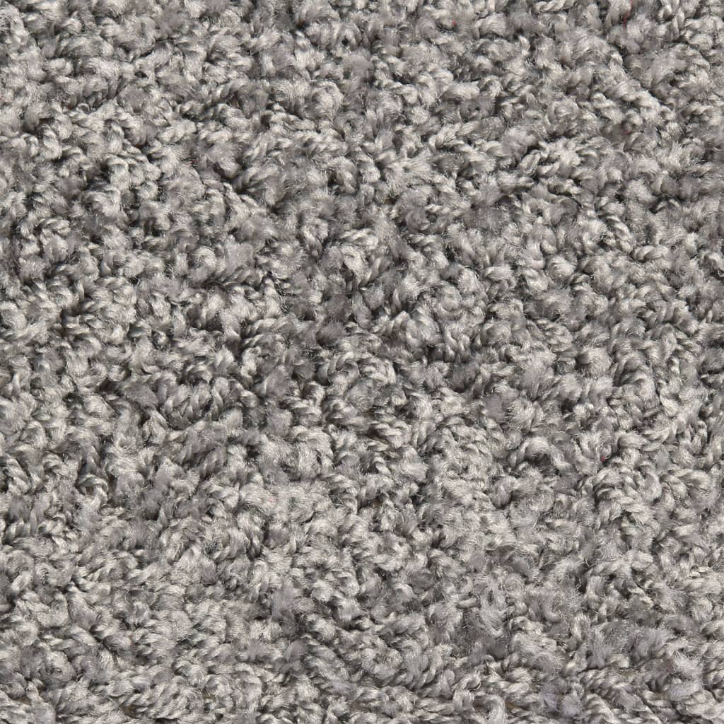 vidaXL Tappetini per scale 15 pz 56x17x3 cm Grigio Semicircolari - Image 7 of 8
