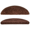 vidaXL Tappetini per scale 15 pz 56x17x3 cm Marrone chiaro Semicircolari - Image 14 of 31