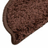 vidaXL Tappetini per scale 15 pz 56x17x3 cm Marrone Semicircolari - Image 6 of 8