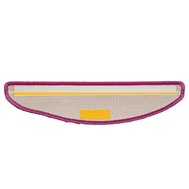 vidaXL Tappetini per scale 15 pz 56x17x3 cm Viola Semicircolari - Image 5 of 8