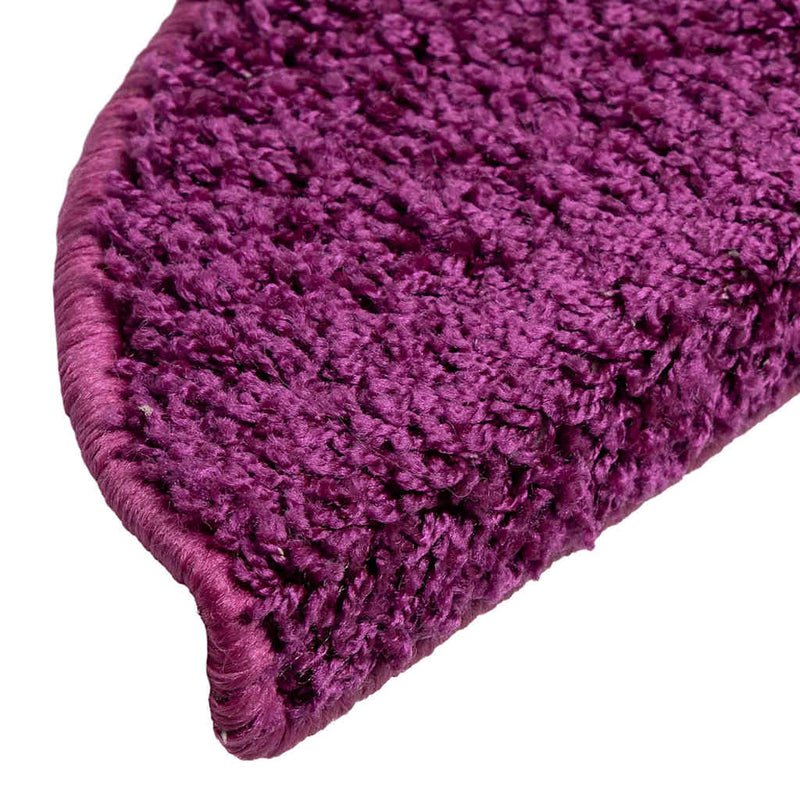 vidaXL Tappetini per scale 15 pz 56x17x3 cm Viola Semicircolari - Image 7 of 8