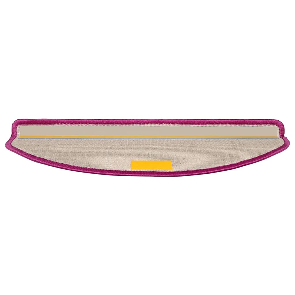 vidaXL Tappetini per scale 15 pz 65x21x4 cm Viola Semicircolari Grandi - Image 5 of 9