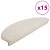 vidaXL Tappetini per scale 15 pz 65x21x4 cm Bianco Semicircolari Grandi - Image 2 of 9