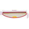 vidaXL Tappetini per scale 15 pz 65x21x4 cm rossi semicircolari grandi - Image 9 of 9