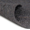 vidaXL Tappeto Lavorato a Mano in Juta Rotondo 120 cm Grigio Scuro - Image 1 of 4