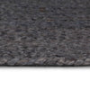 vidaXL Tappeto Lavorato a Mano in Juta Rotondo 120 cm Grigio Scuro - Image 2 of 4