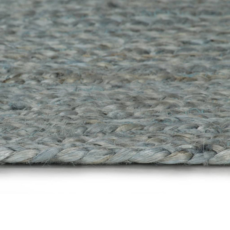 vidaXL Tappeto Rotondo in Juta Intrecciata Lavorato a Mano, 120 cm, Verde Oliva - Image 4 of 8