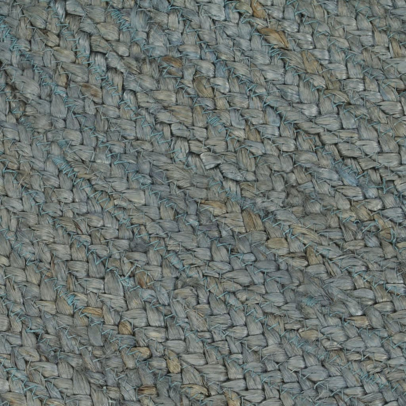 vidaXL Tappeto Rotondo in Juta Intrecciata Lavorato a Mano, 120 cm, Verde Oliva - Image 6 of 8