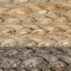 vidaXL Tappeto Lavorato a Mano in Juta con Bordo Grigio 120 cm - Image 3 of 4