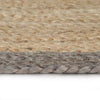 vidaXL Tappeto Lavorato a Mano in Juta con Bordo Grigio 150 cm - Image 2 of 4