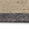 Handmade Braided Jute Round Rug with Dark Grey Border - 150 cm - Image 2 of 4