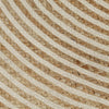vidaXL Tappeto Lavorato a Mano in Juta Design a Spirale Bianco 90 cm - Image 9 of 9