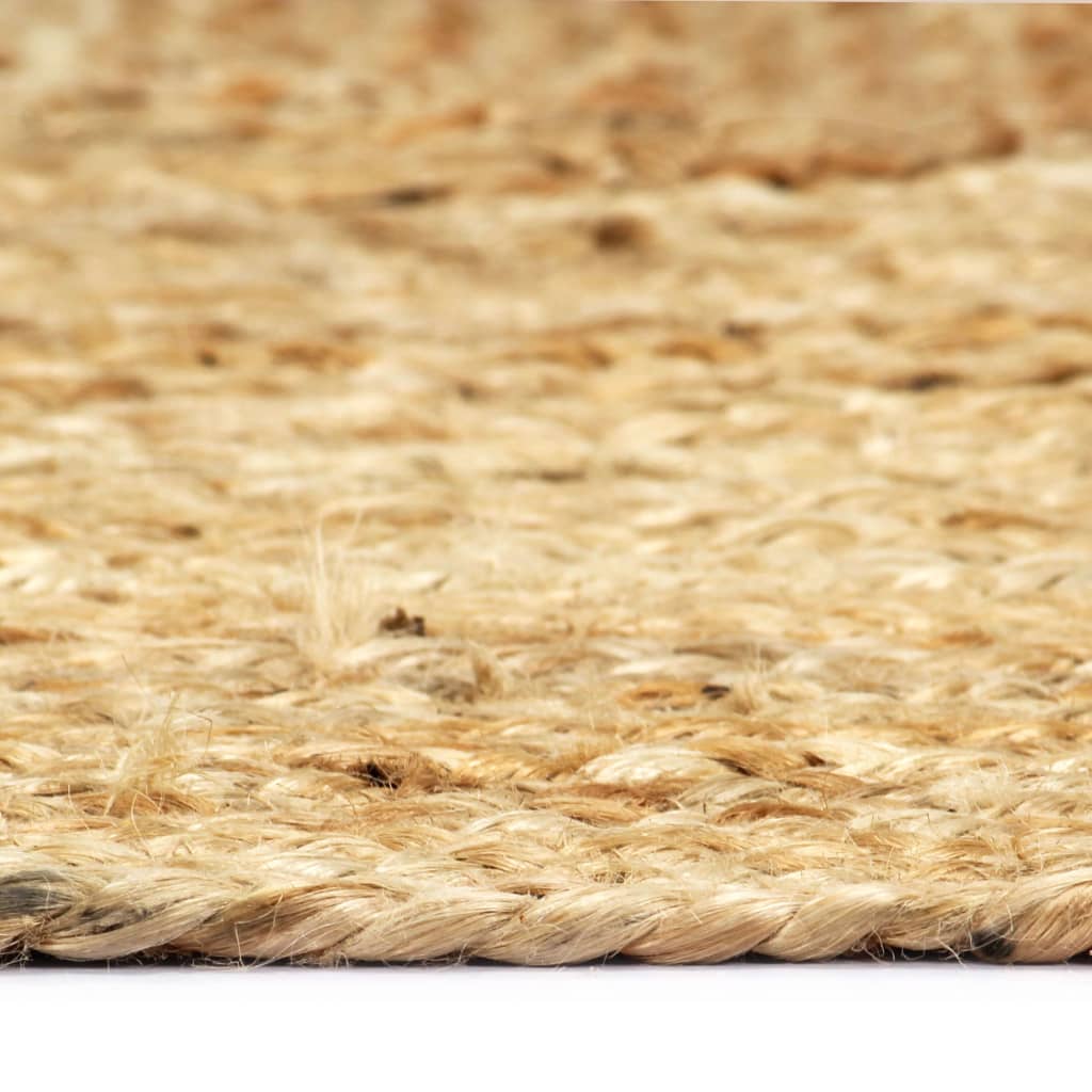 vidaXL Tappeto Artigianale in Juta Intrecciata 80 x 160 cm Naturale - Image 2 of 3