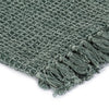 Stone Washed Soft Cotton Throw 125x150 cm - Dark Green - Image 2 of 3