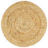 vidaXL Tovagliette 4 pz Naturale Neutro 38 cm Rotonde in Juta - Image 1 of 4