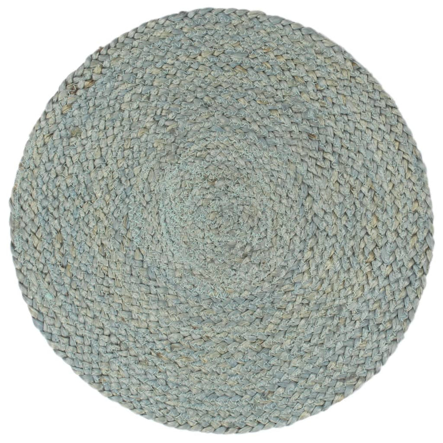 Tovagliette 6 pz Verde Oliva Neutro 38 cm Rotonde in Juta - immagine 1 | SolPatio