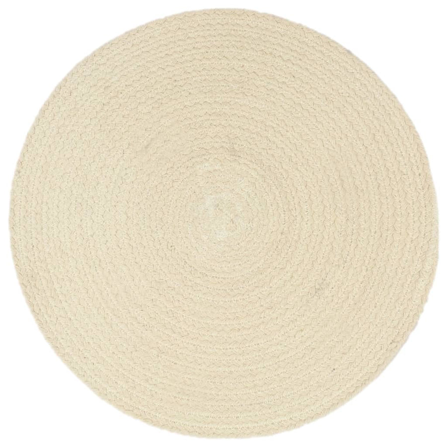 Tovagliette 4 pz Naturale Neutro 38 cm Rotonde in Cotone - immagine 1 | SolPatio