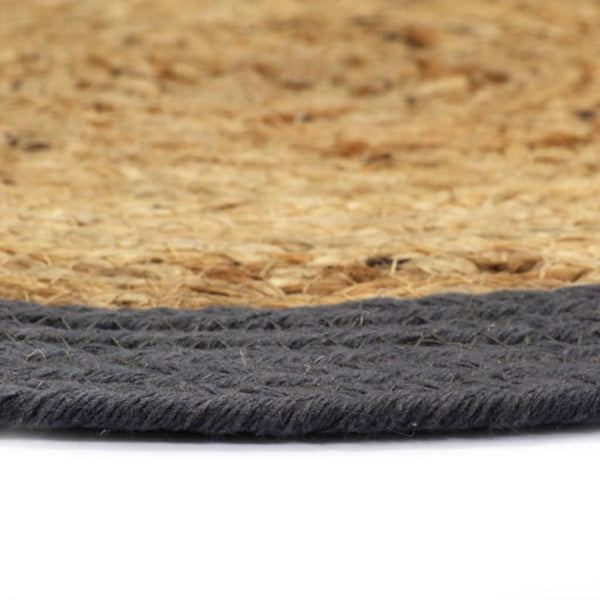 Tovagliette 6 pz Naturale e Antracite 38 cm in Juta e Cotone - immagine 2 | SolPatio