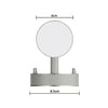 Lampade da parete per esterni in Acciaio Inossidabile con Sensore di Movimento, 35 cm Altezza, Argento (2 pezzi) - immagine 3 | SolPatio - Image 3 of 4