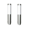 vidaXL Outdoor Wall Lights, Stainless Steel, Set of 2, 6 x 36 cm, Silver - Image 2 of 9