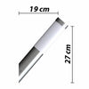 vidaXL Outdoor Wall Lights, Stainless Steel, Set of 2, 6 x 36 cm, Silver - Image 6 of 9