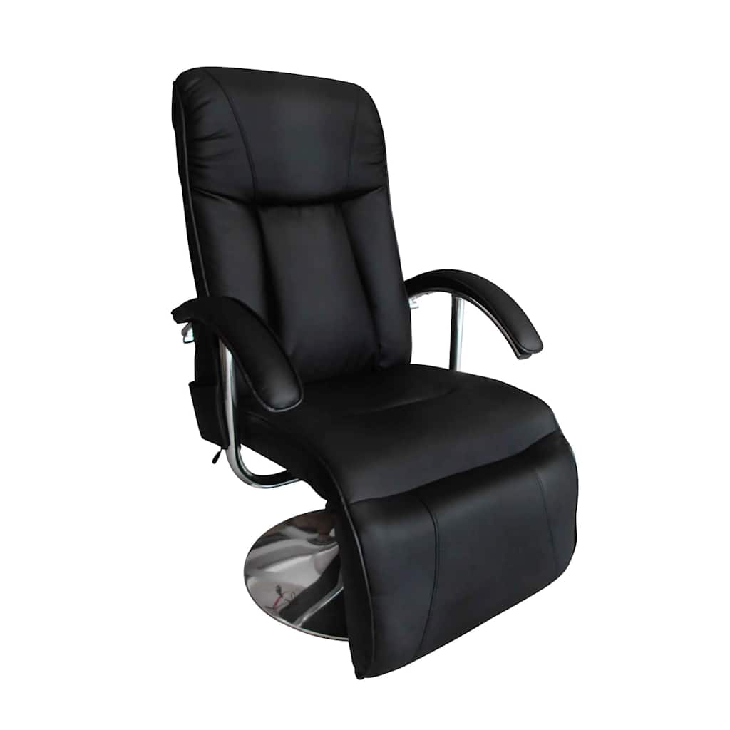 vidaXL Black Artificial Leather Massage Armchair, 110 kg Load Capacity - Image 2 of 5