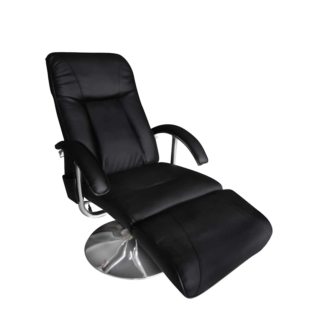 vidaXL Black Artificial Leather Massage Armchair, 110 kg Load Capacity - Image 3 of 5