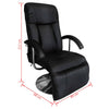 vidaXL Black Artificial Leather Massage Armchair, 110 kg Load Capacity - Image 4 of 5