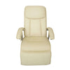 vidaXL Sillón de Masaje 10 Nodos Piel Sintética Blanco Crema - Image 1 of 2