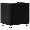 vidaXL Tub Chair, Artificial Leather, 110 kg Capacity, 71 x 54 x 69 cm, Black - Image 4 of 9
