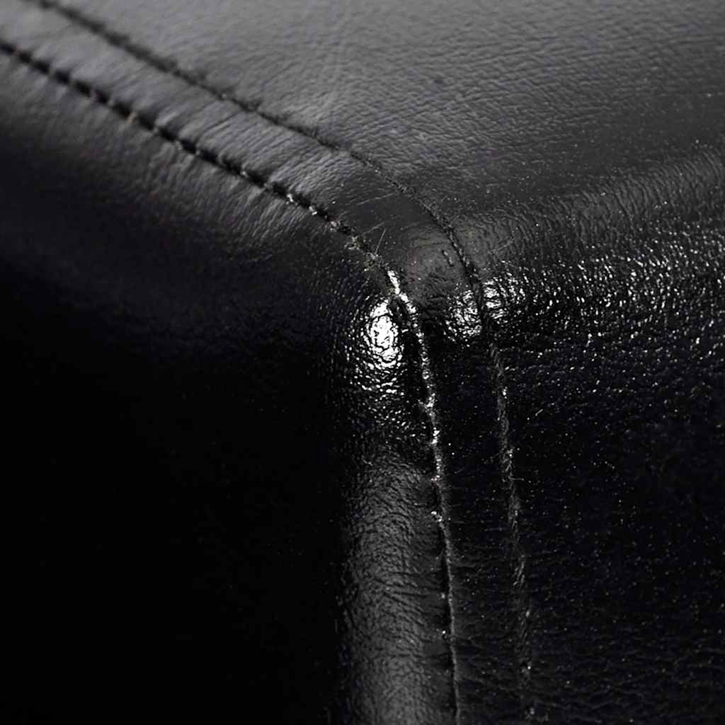 vidaXL Tub Chair, Artificial Leather, 110 kg Capacity, 71 x 54 x 69 cm, Black - Image 6 of 9