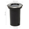 vidaXL Faretti Carrabili da Esterno 12 pz Rotondi IP67, Acciaio Inossidabile, Altezza 15 cm, Argento - Image 3 of 3