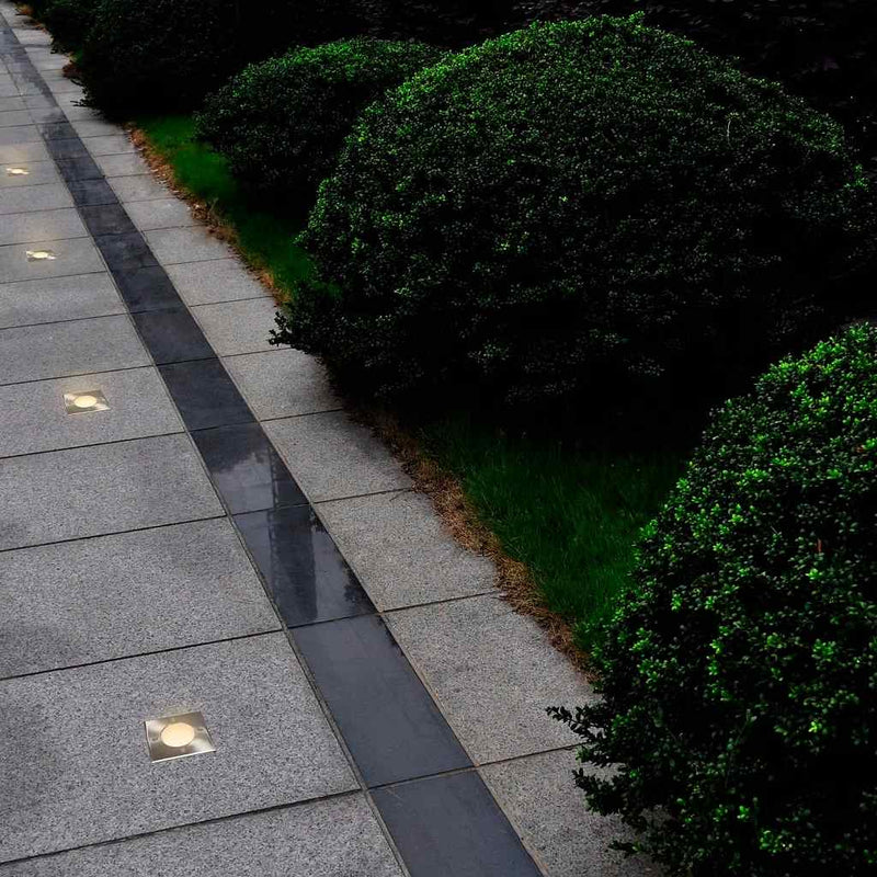 Set di 12 Faretti Carrabili Quadrati per Esterno SolPatio IP67 - Image 1 of 3