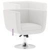 vidaXL Set de 2 Sillas de Bar Giratorias en Similpiel, Asiento 63 x 56 cm, Blanco - Image 6 of 10