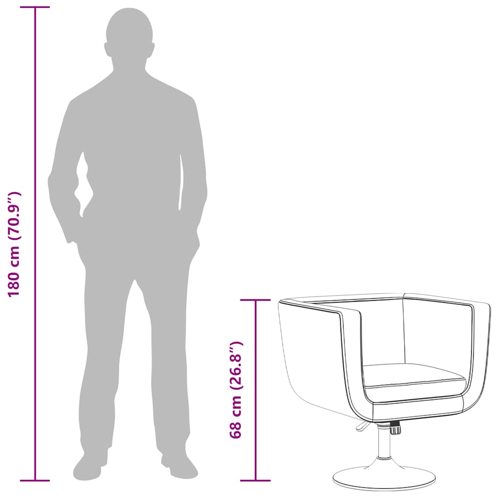 vidaXL Set de 2 Sillas de Bar Giratorias en Similpiel, Asiento 63 x 56 cm, Blanco - Image 10 of 10