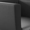 vidaXL Taburetes de Bar Set 2 pzs, Piel Artificial Negra, Altura 68-80 cm - Image 8 of 10