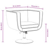 vidaXL Taburetes de Bar Set 2 pzs, Piel Artificial Negra, Altura 68-80 cm - Image 9 of 10