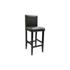 vidaXL Bar Stools 4 pcs Black Faux Leather - Image 4 of 13