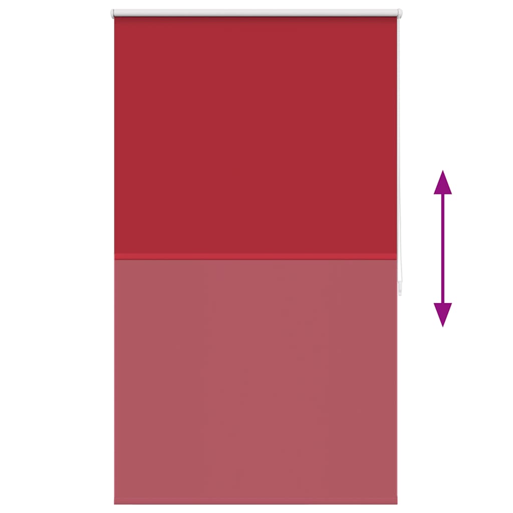 vidaXL Blackout Roller Blind 84.4x175 cm Fabric Width 80 cm Coffee - Image 31 of 64