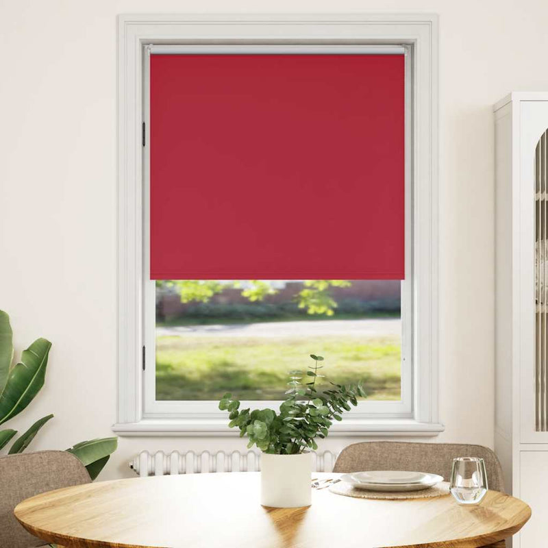vidaXL Blackout Roller Blind 84.4x175 cm Fabric Width 80 cm Coffee - Image 2 of 64