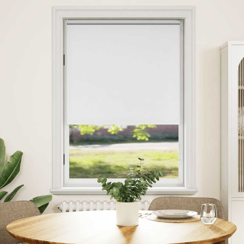 vidaXL Tenda a rullo oscurante 104,4x175 cm Tessuto Larghezza 100 cm bianco - Image 1 of 16