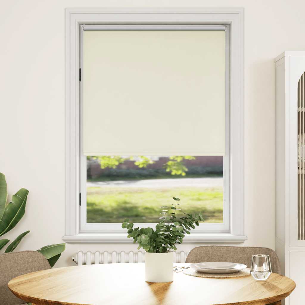 vidaXL Tenda a rullo oscurante 100% Poliestere 100 x 230 cm Bianco avorio - Image 5 of 81